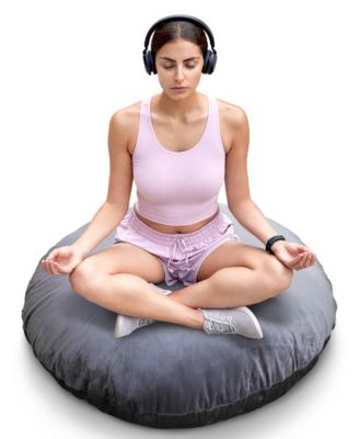 Extra Large Round Floor Decorative Pillow, 32" x 32"