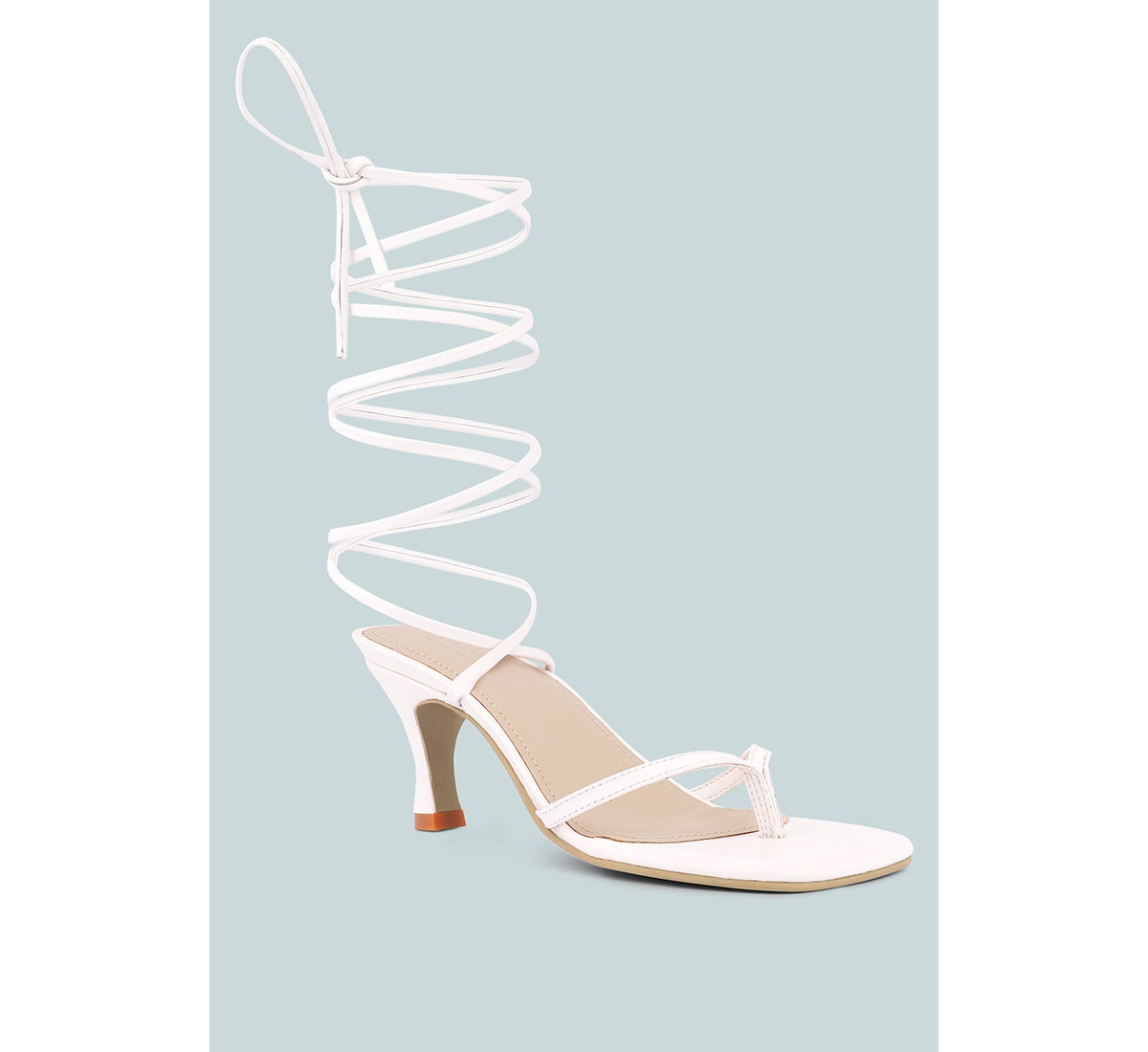 Dorita Womens Kitten Heel Lace Up Sandal