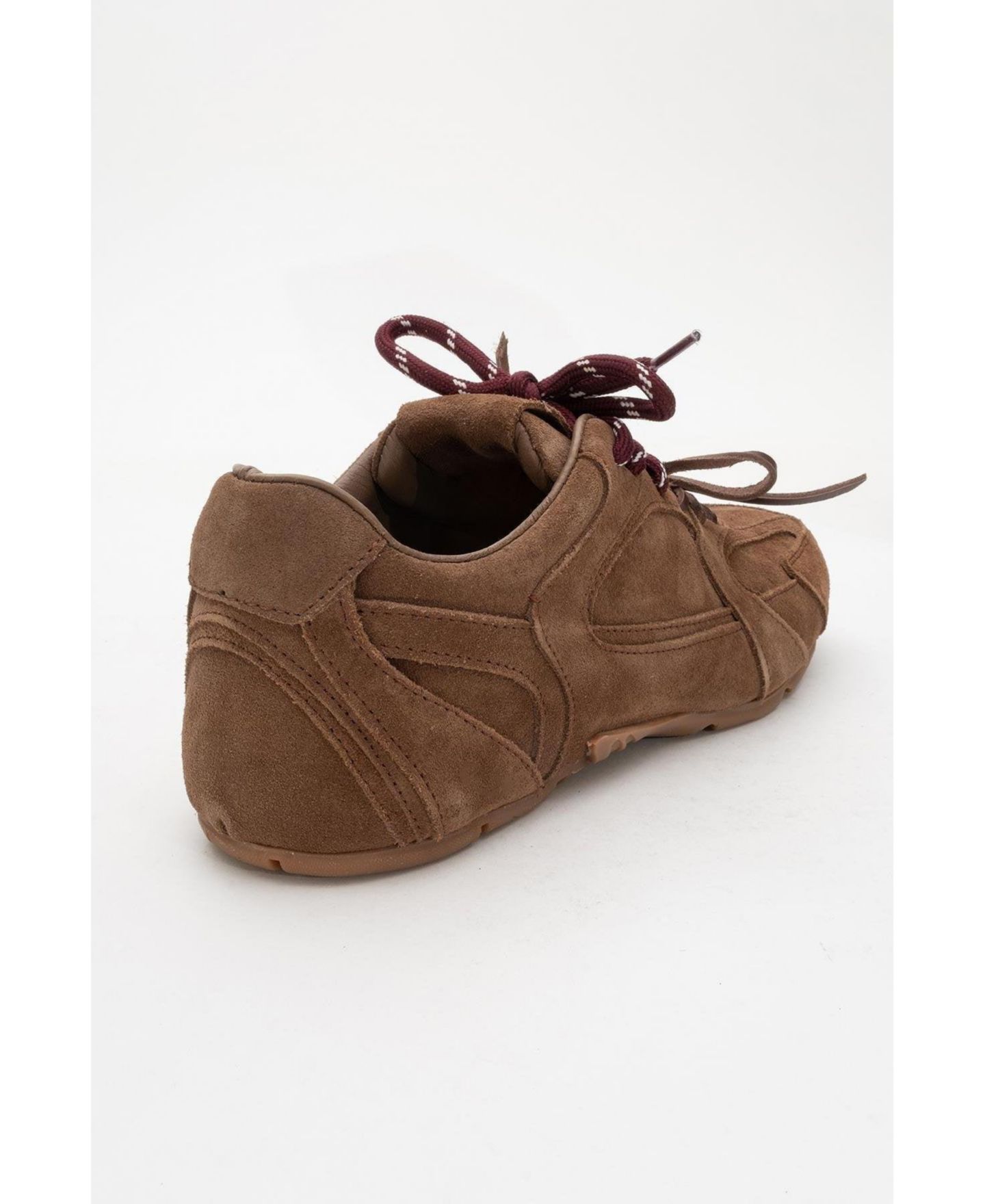 Женские кроссовки Forever & Always Shoes Selena Suede Leather Sneakers (Women), цвет: Коричневый замшевый кожаный — фото 3