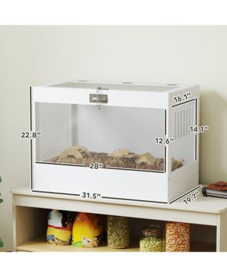 Hamster Cage with Openable Top, Hut, Small Animal Habitat,