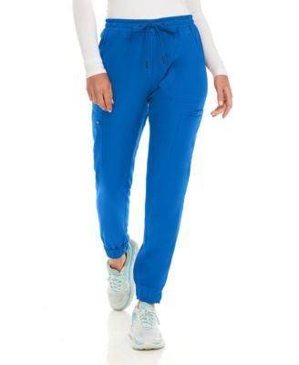 Women's Seven Pocket Cargo Scrub Pants Joggers with 4-Way Stretch