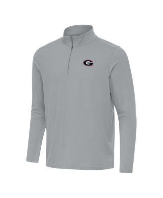 Men's Gray Georgia Bulldogs Intent Quarter-Zip Top