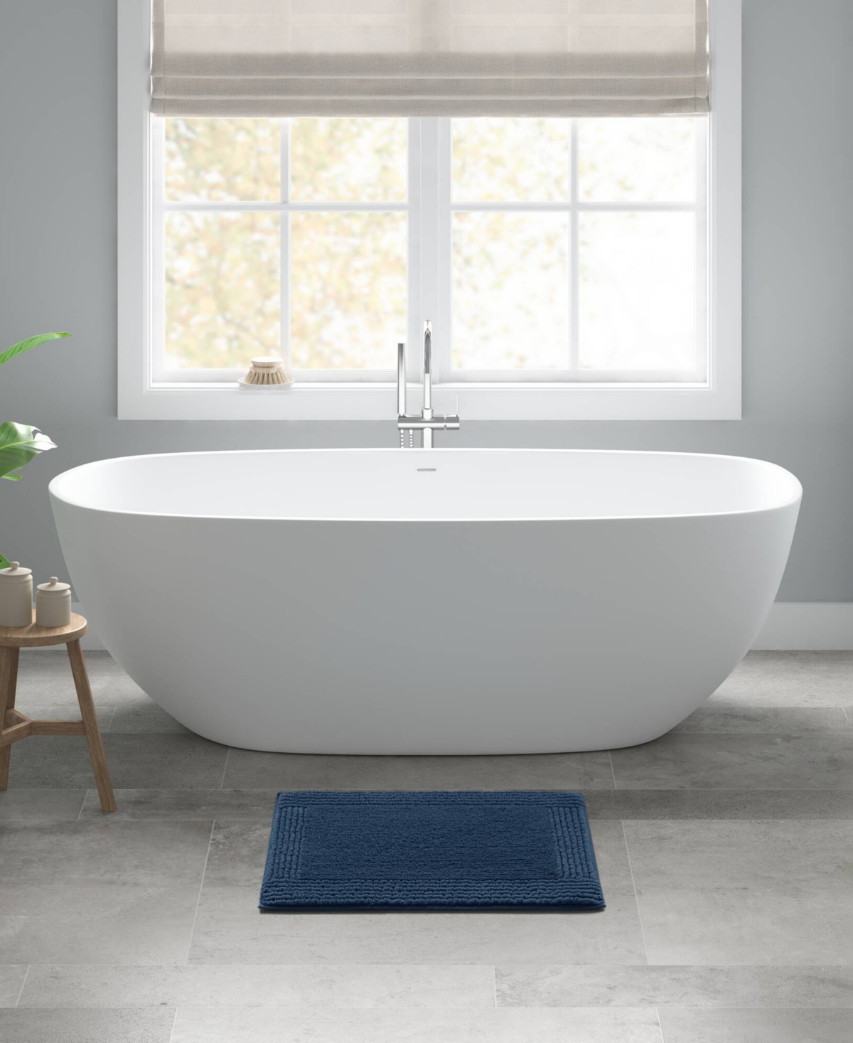 Madison Park Signature Splendor Reversible Tufted Cotton Bath Rug, 17" X 24"