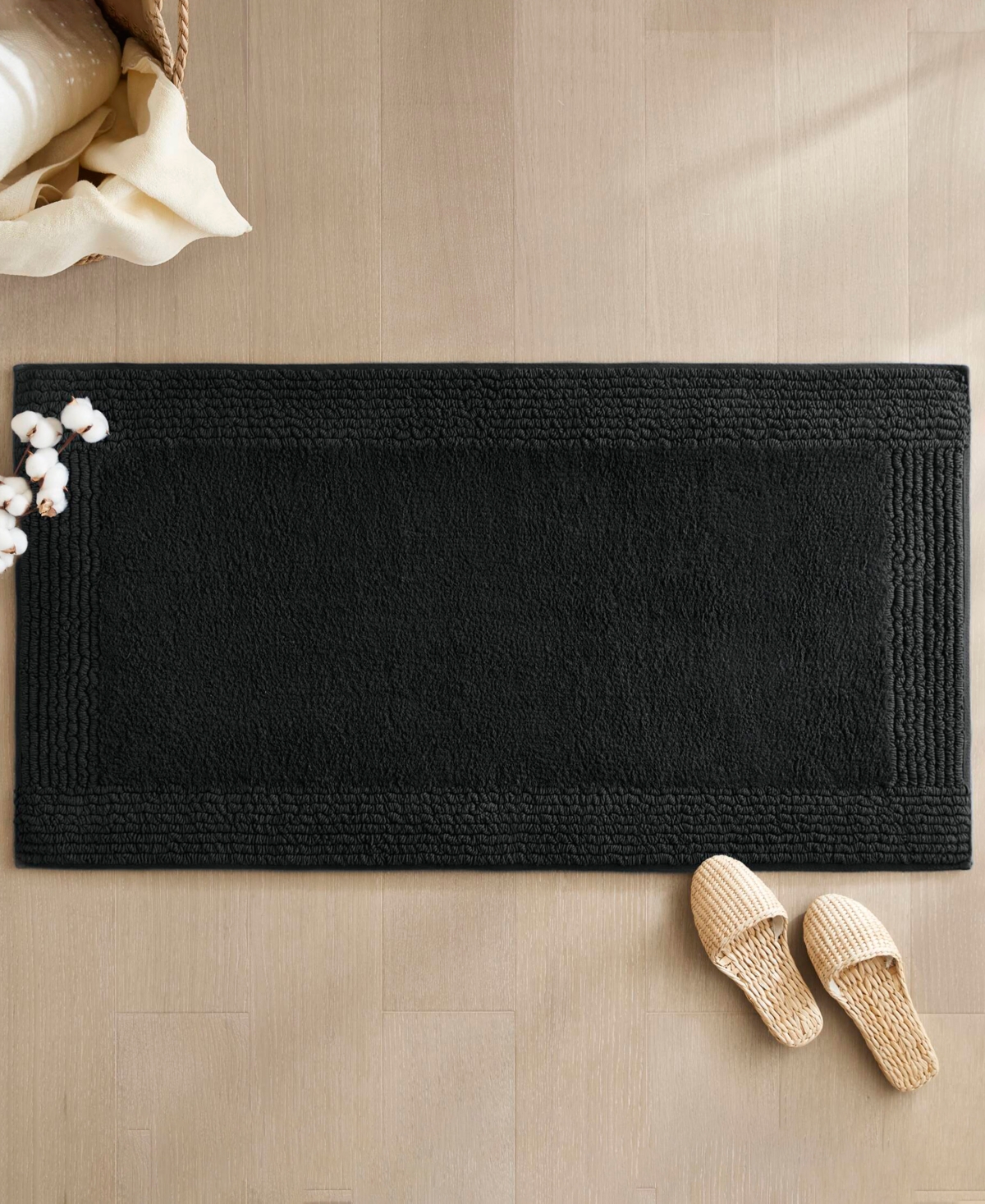 Madison Park Signature Splendor Reversible Tufted Cotton Bath Rug, 17" X 24"