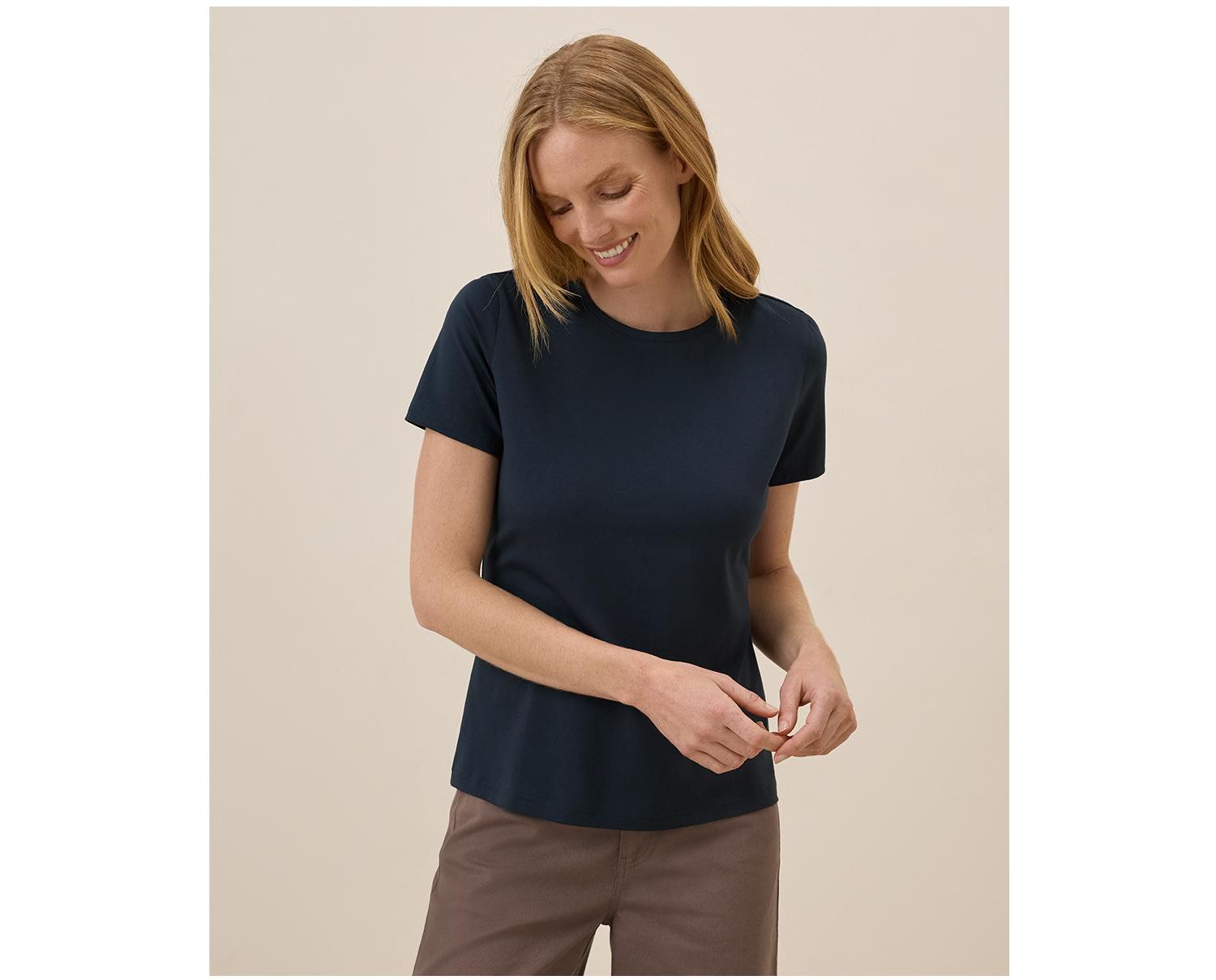 Women's Organic Cotton Luxe Stretch Jersey Tee