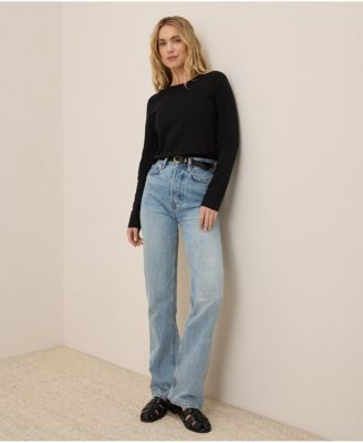 Women's Organic Cotton Luxe Stretch Jersey Long Sleeve Tee