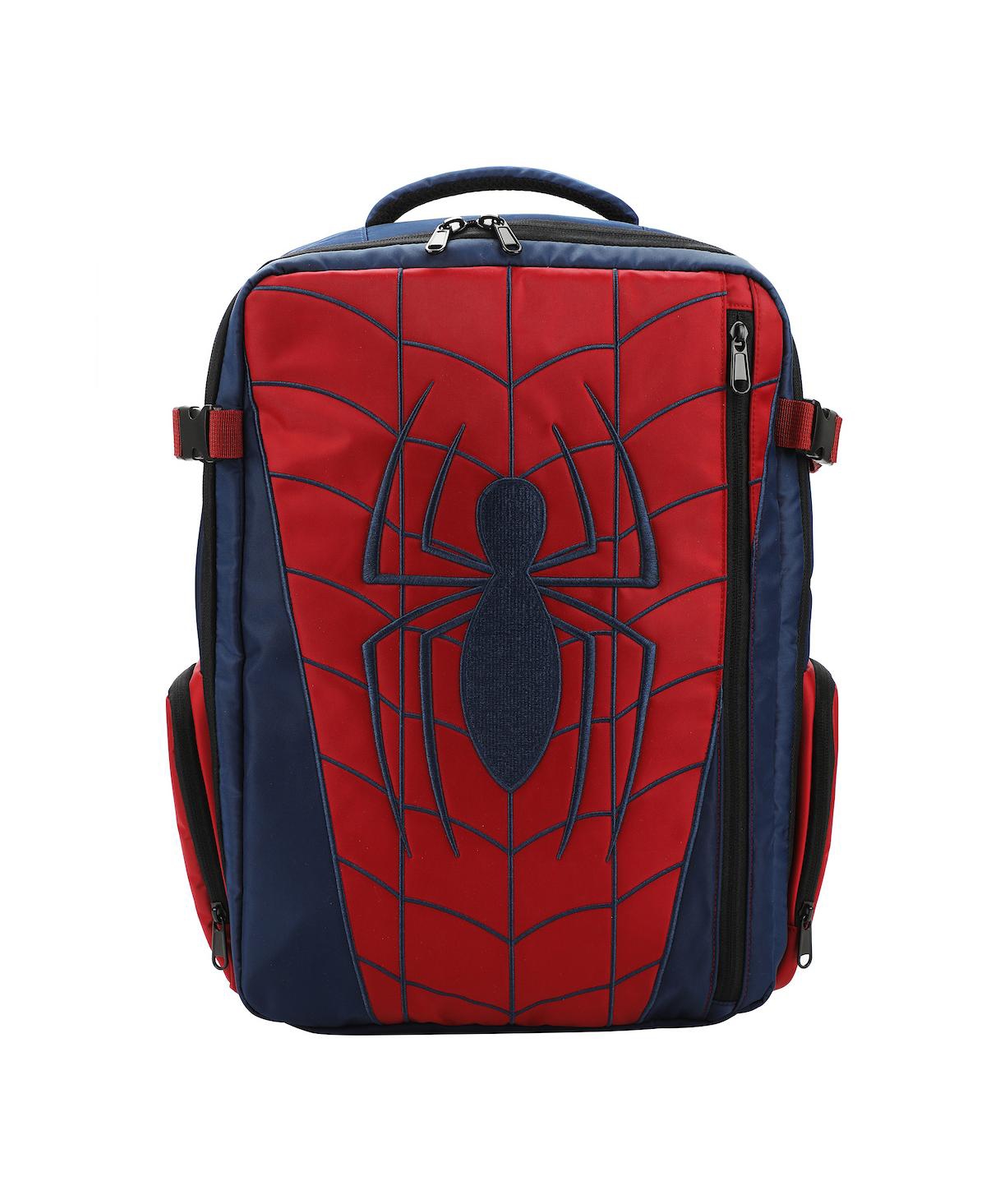 Spider-Man Costume Black 17&#x22; Large Travel Backpack - Spider-man costume blue