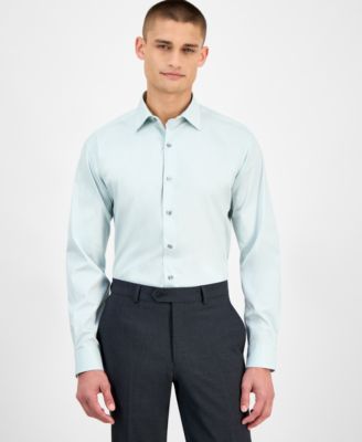 Men's Regular-Fit Temperature Regulating Solid Dress Shirt
