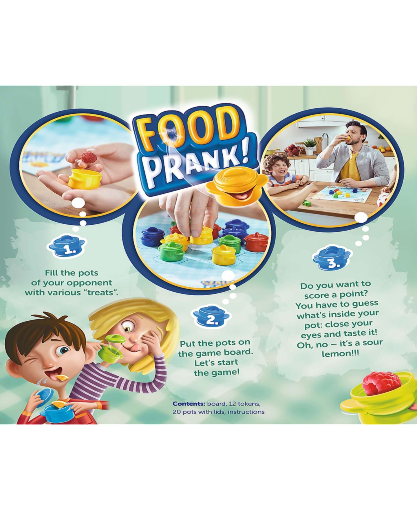 Детская настольная игра Trefl Food Prank Guessing Party Board Game, от 5 лет, цвет: Разноцветный — фото 2