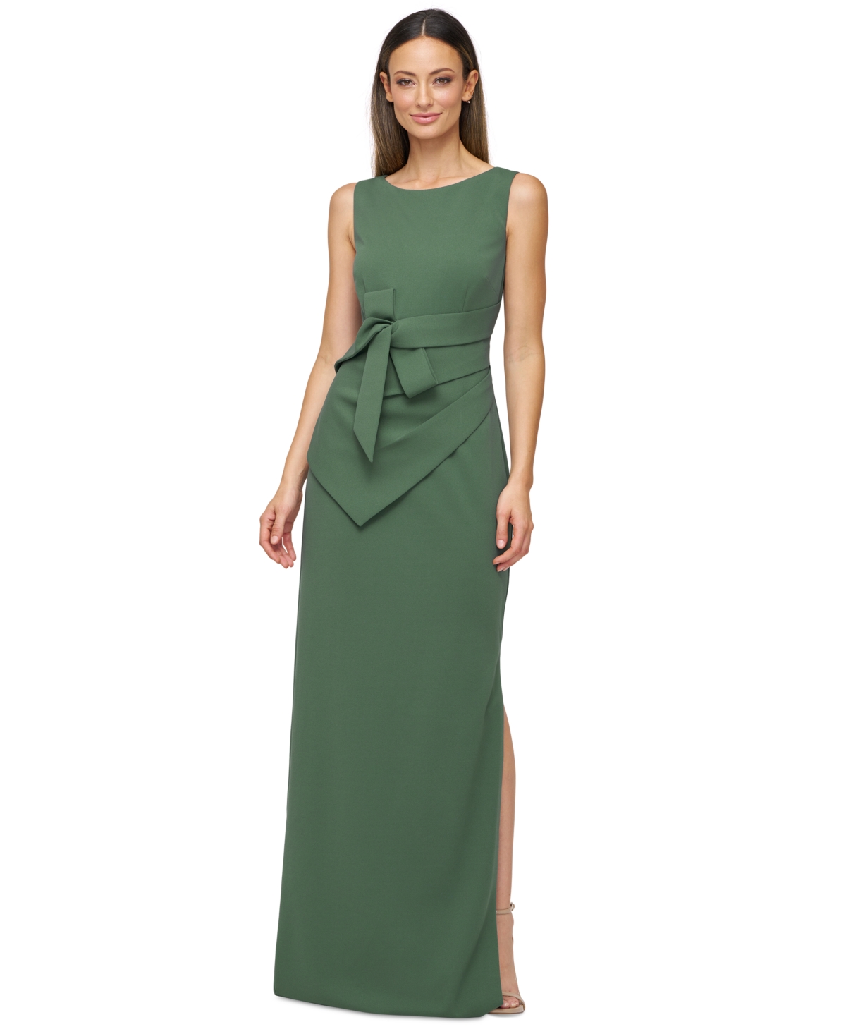 Women's Tianna Sleeveless Folded-Waist Gown - Mallard