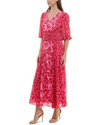 Женское макси-платье Taylor с завышенной талией и цветочным принтом