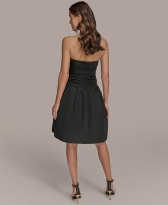 Женское платье А-силуэта без бретелек от Donna Karan New York