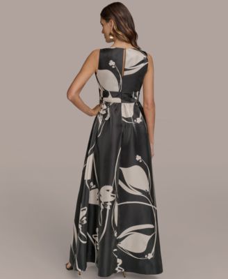 Женское платье без рукавов с V-образным вырезом и принтом от Donna Karan New York для женщин