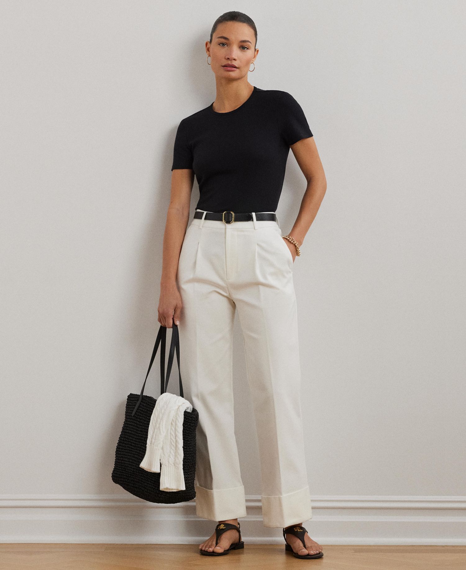 Stretch Knit T-Shirt, Regular & Petite