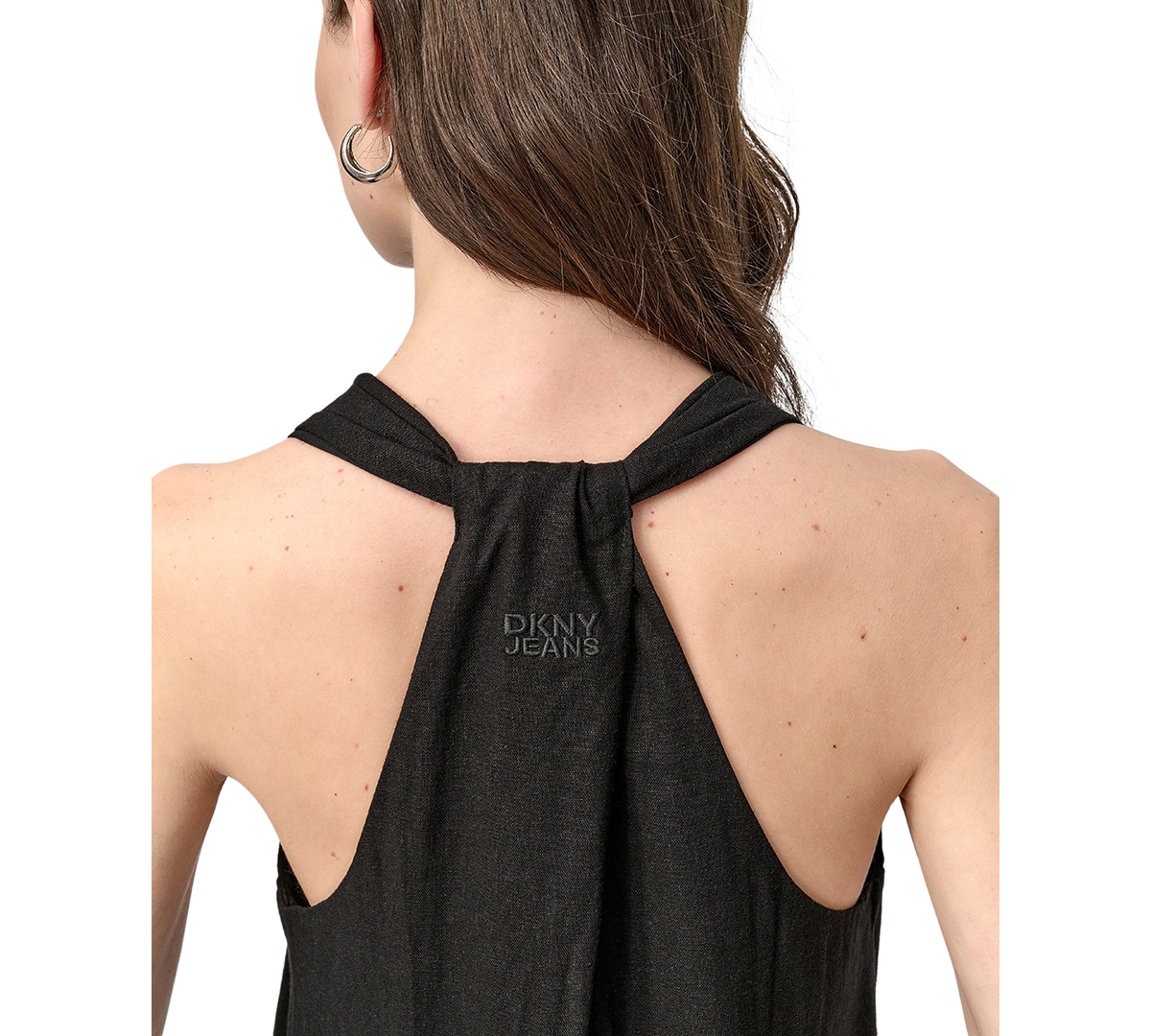Shop Dkny Jeans Women's V-neck Racerback Swing Dress