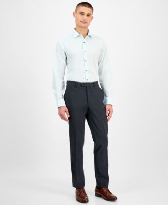 Men's Slim-Fit Solid Dress Shirt