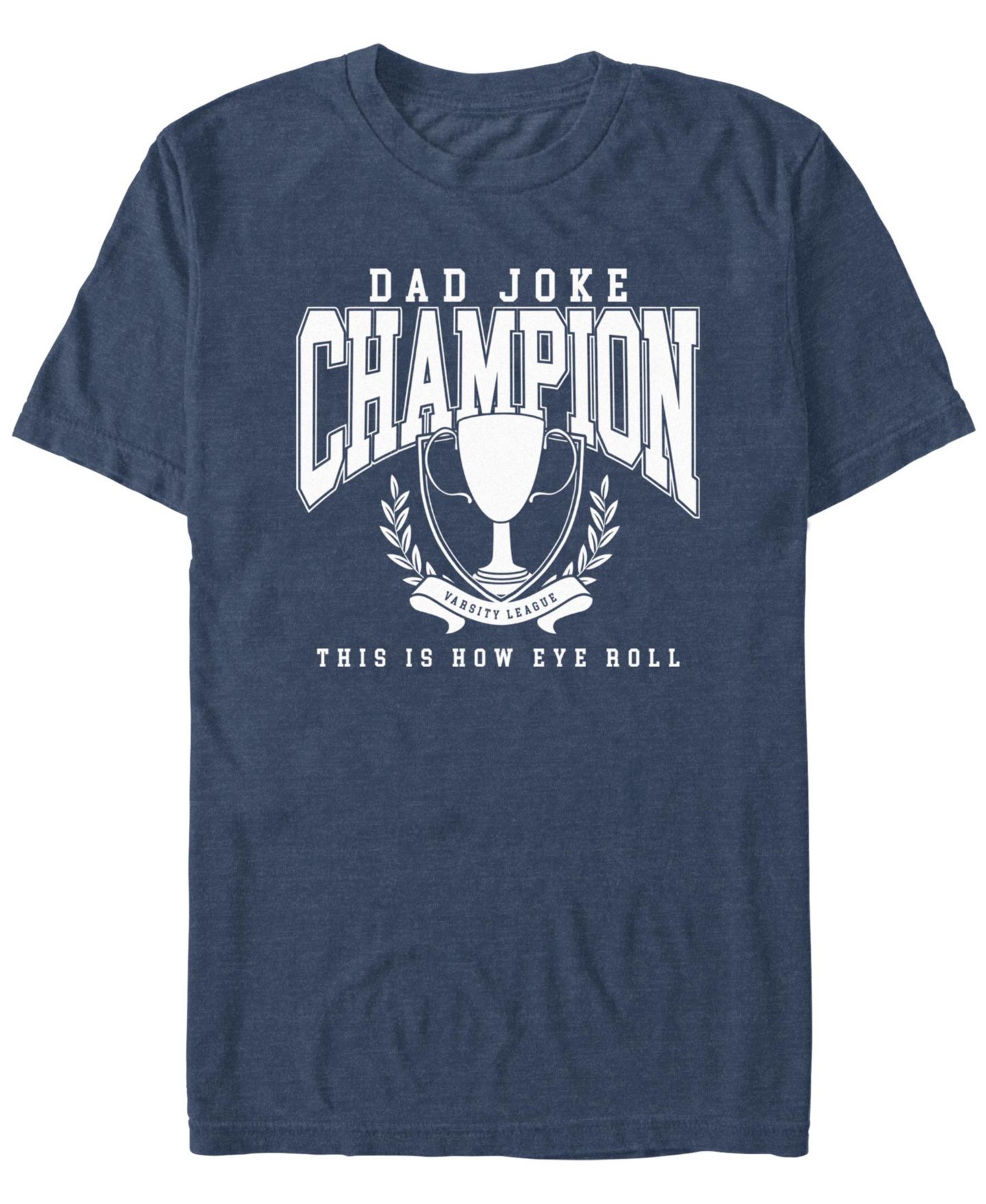 Мужская футболка Fifth Sun Dad Joke Champion Short Sleeve, цвет: Тёмно-синий меланжевый — фото 1