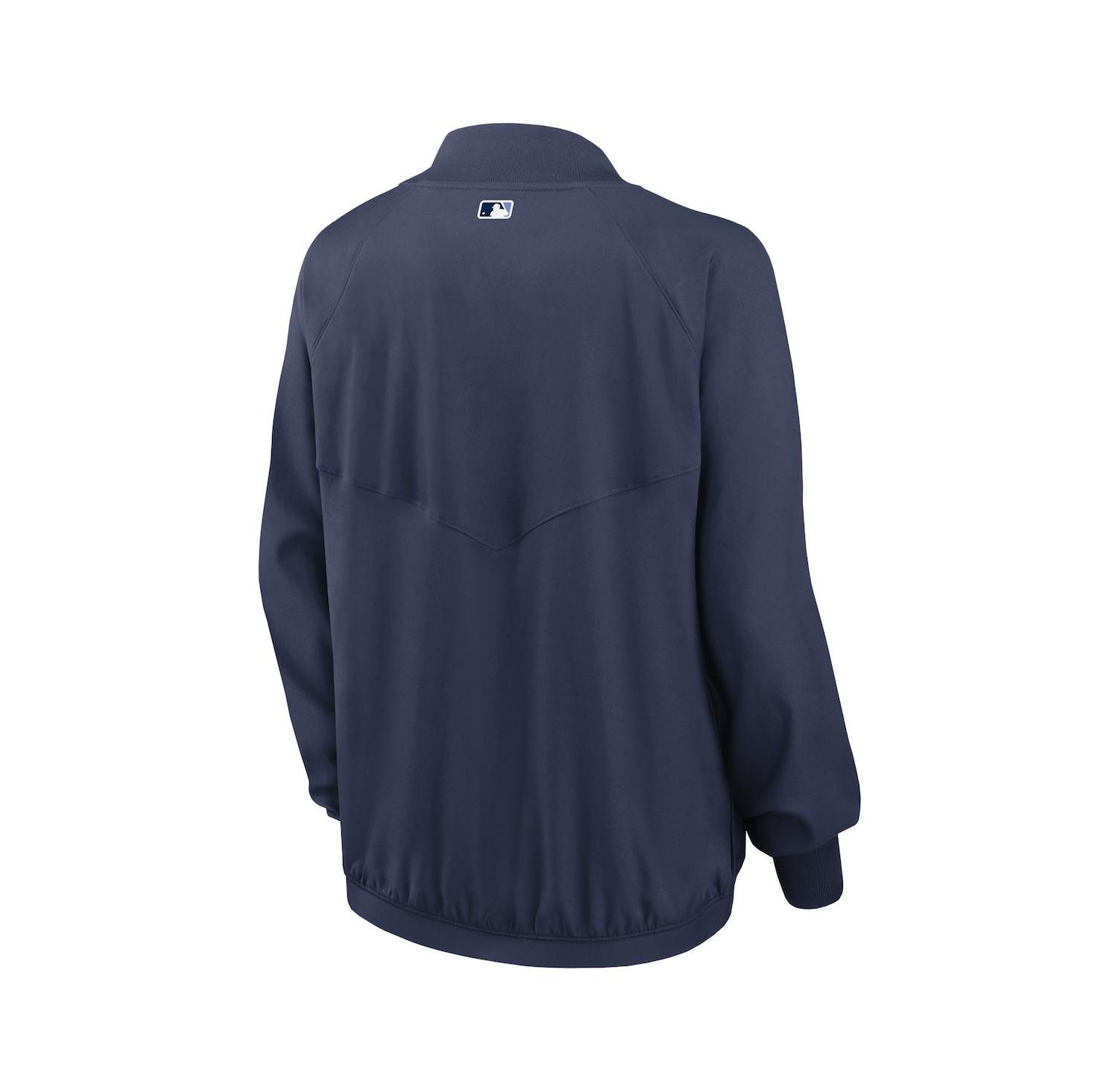 Women's Navy Tampa Bay Rays Authentic Collection Team Raglan Performance Full-Zip Jacket