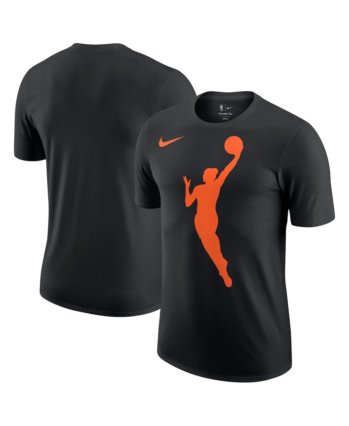 Nike Men's And Women's Black Wnba Logo Woman T-shirt In Black