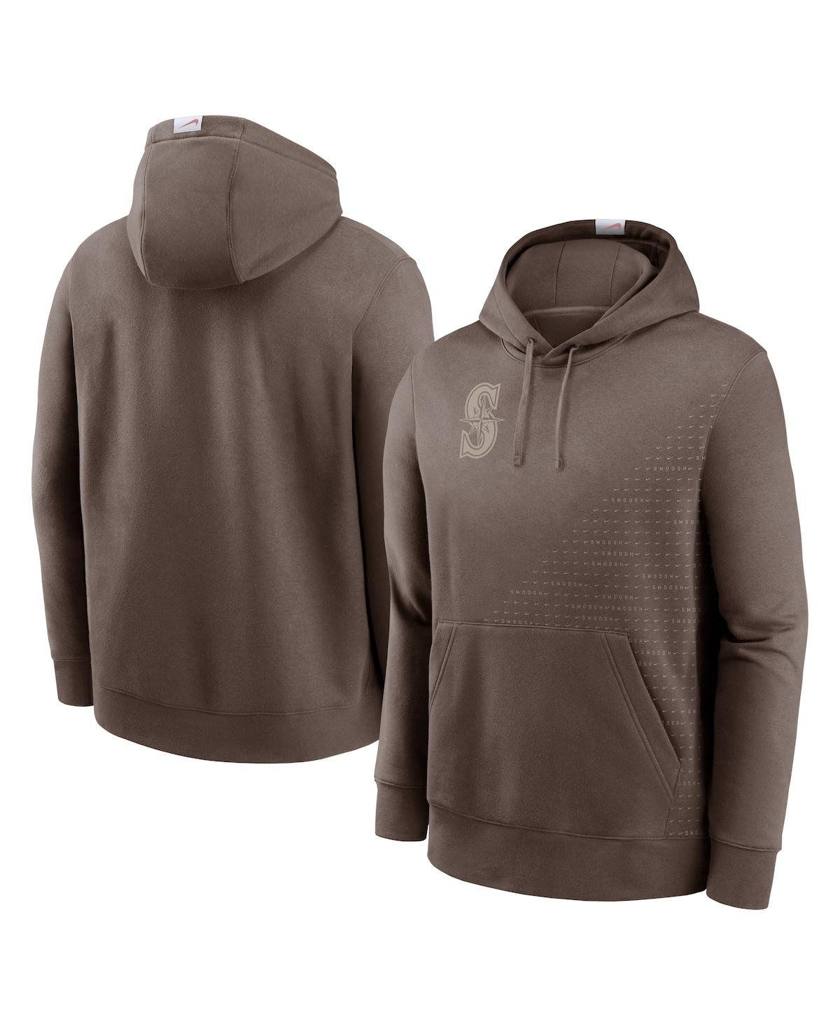 Nike Men's Light Brown Seattle Mariners Statement Pullover Hoodie - Light Brown