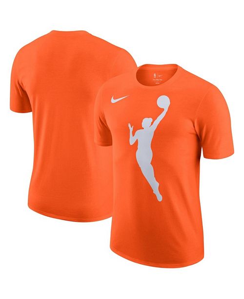 alfani Nike Men's and Women's Brilliant Orange WNBA Logo Woman T-Shirt Sports Fan Shop