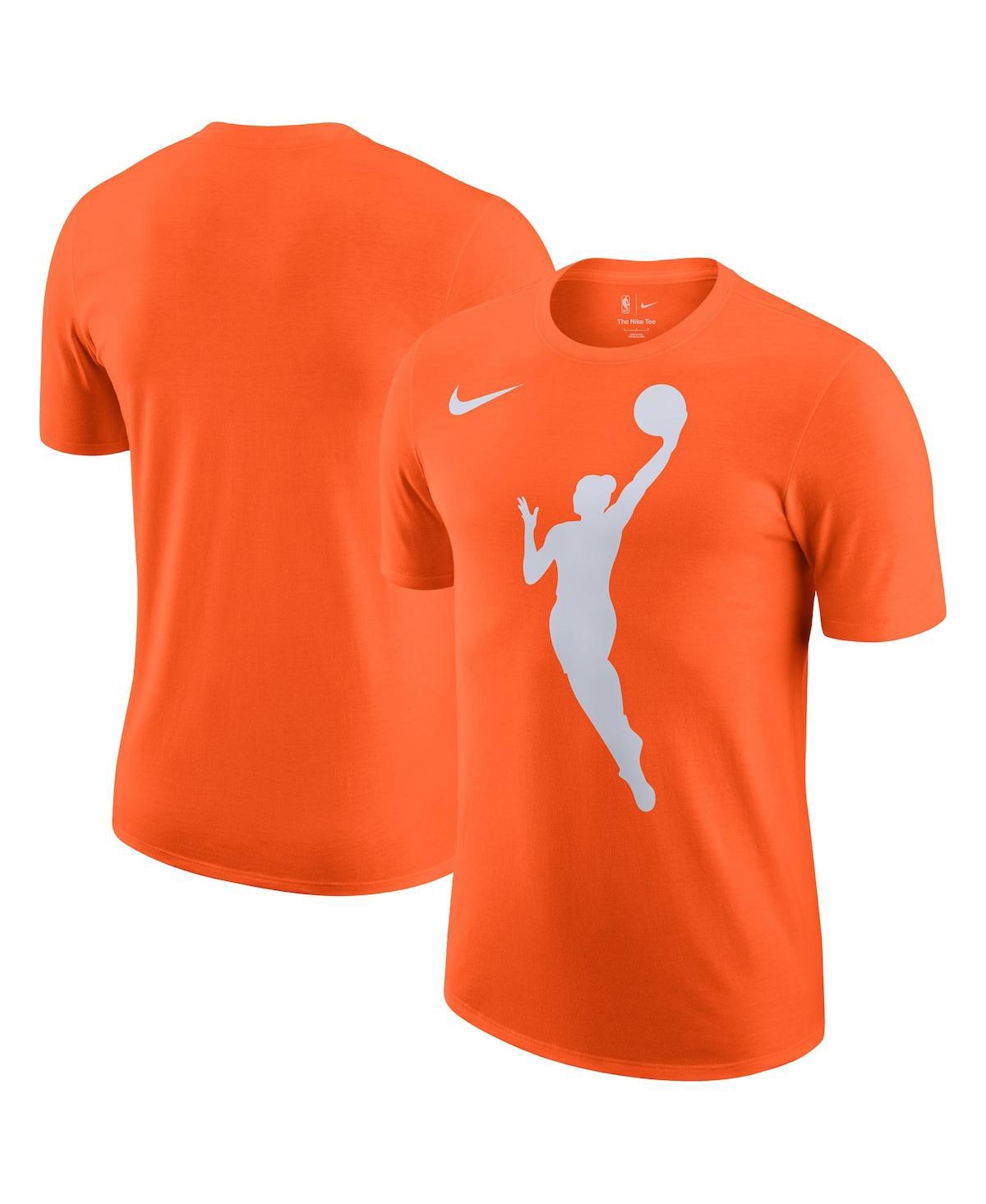 Nike Men's And Women's Brilliant Orange Wnba Logo Woman T-shirt In Brilliant Orange