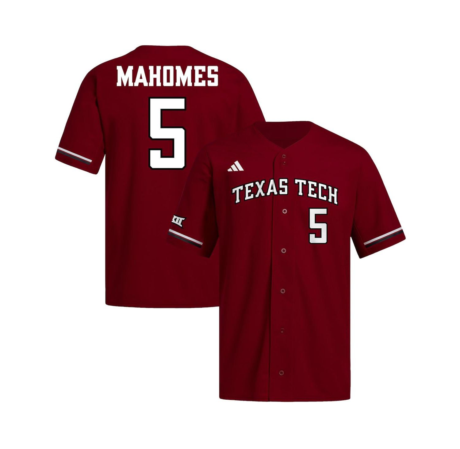 Men's Patrick Mahomes Red Texas Tech Red Raiders Replica Baseball Jersey