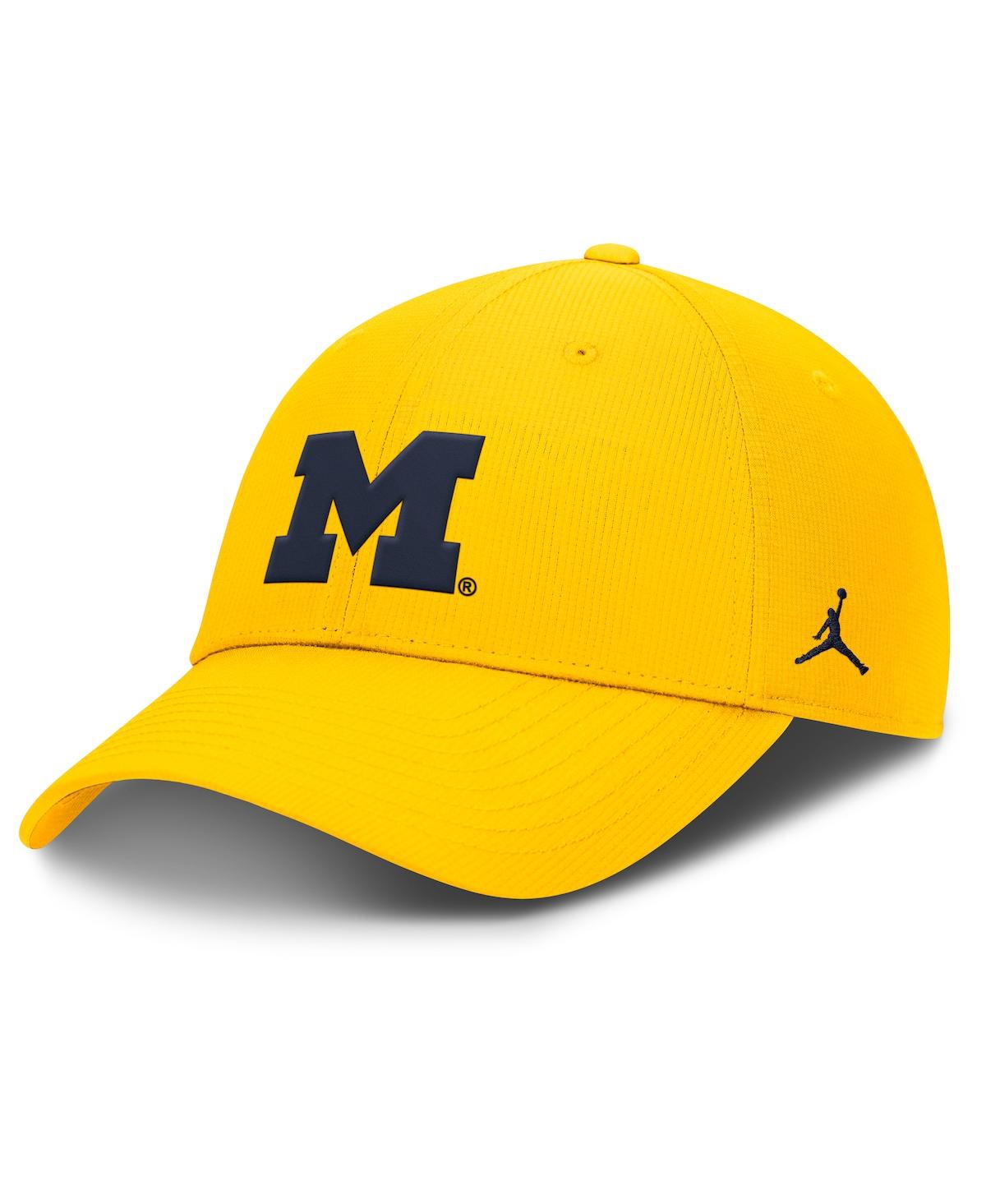 Jordan Men's Maize Michigan Wolverines Club Performance Adjustable Hat In Maize