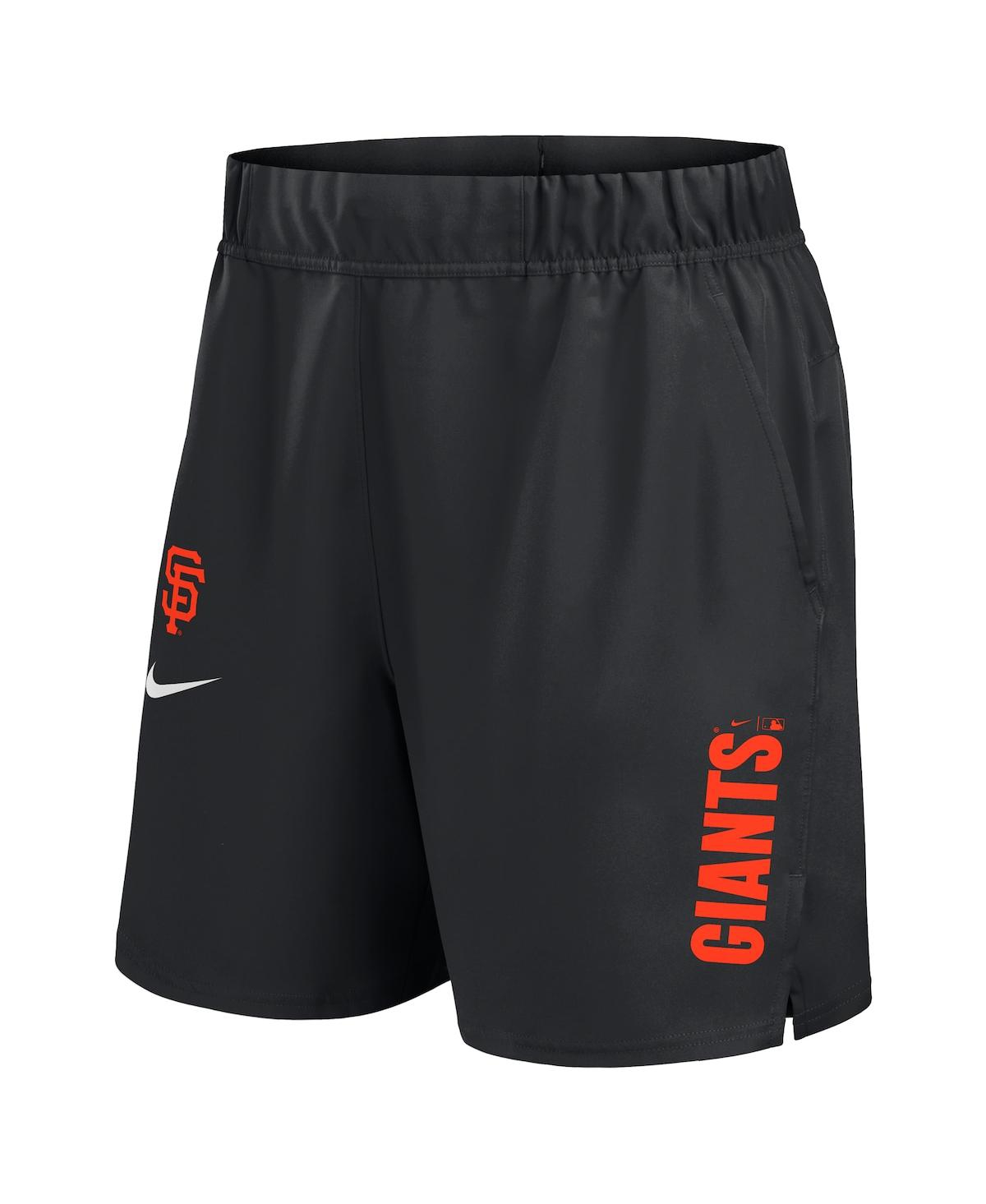 Nike Black San Francisco Giants Woven Victory Performance Shorts In Black