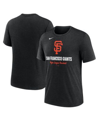 Nike - Men's Heather Black San Francisco Giants Logo Tri-Blend T-shirt