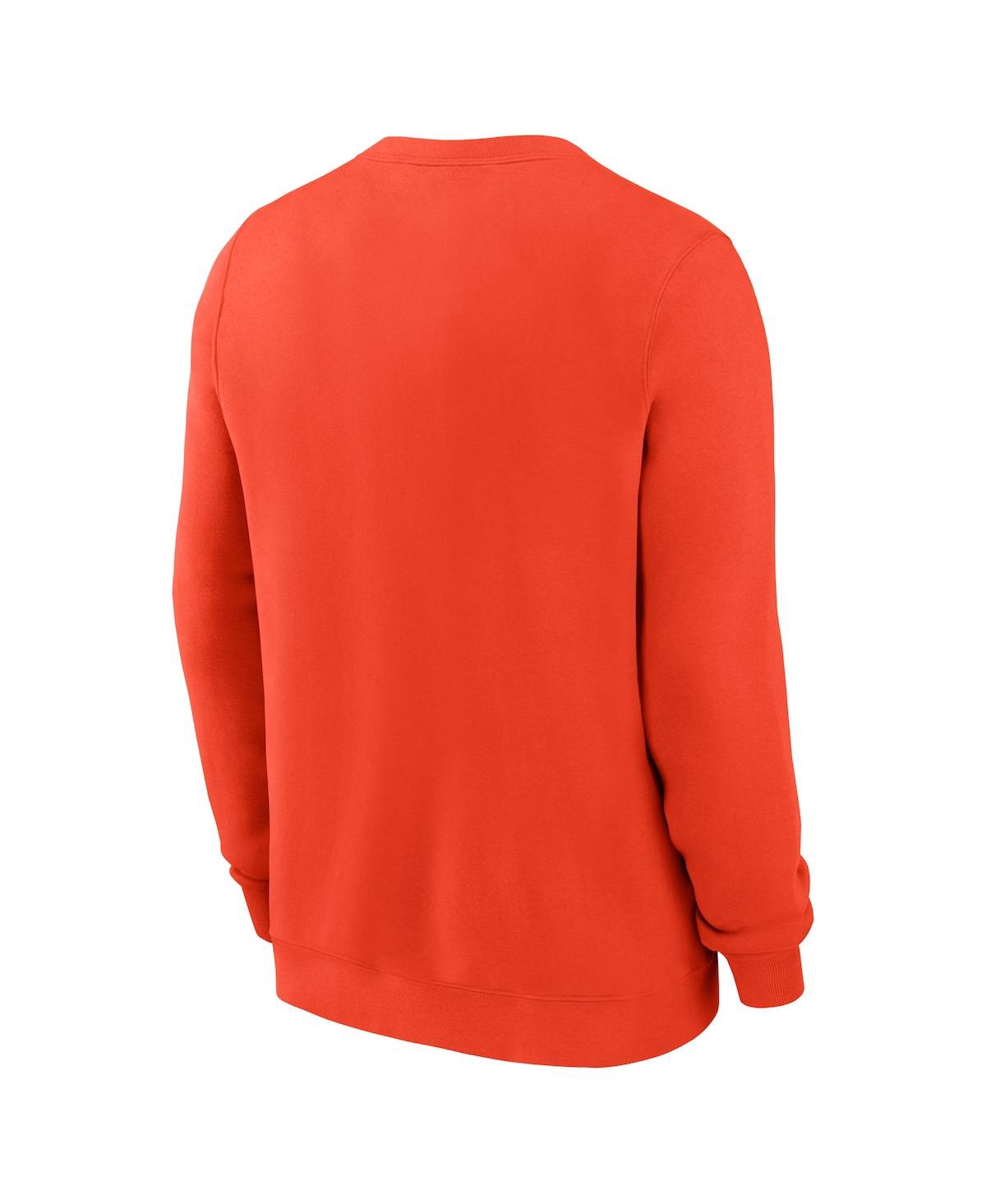 Nike Men's Orange San Francisco Giants Pullover Sweatshirt In Orange