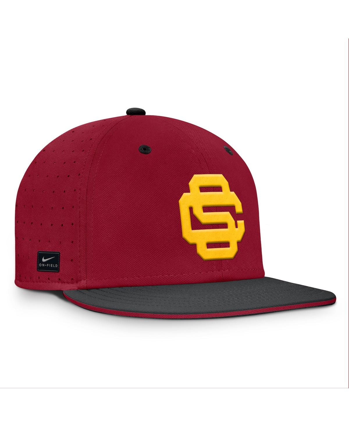 Nike Men's Cardinal Usc Trojans On-field Dugout True Performance Fitted Hat In Cardinal