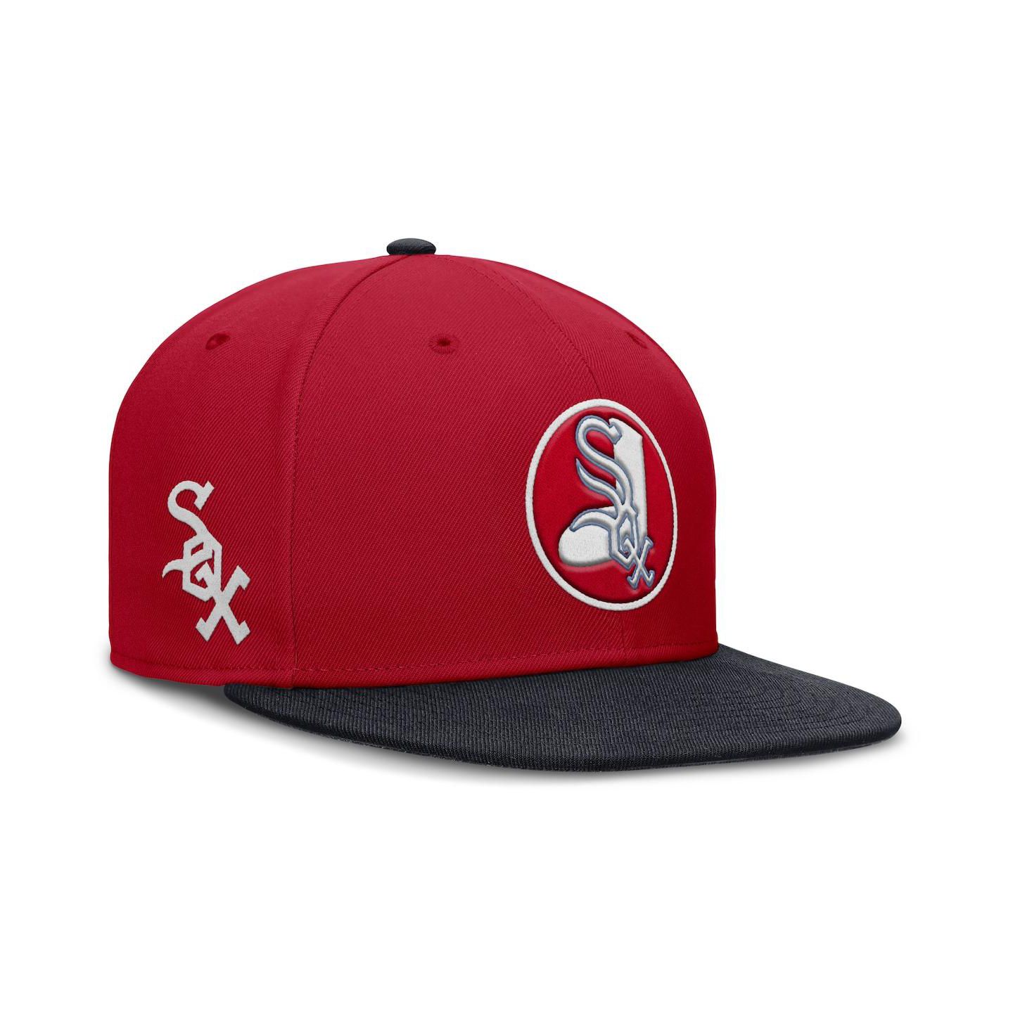 Мужская кепка Nike Red Chicago White Sox True Performance Fitted Hat — фото 1
