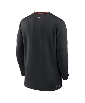 Men's Black Baltimore Orioles Authentic Collection Performance Half-Zip Top