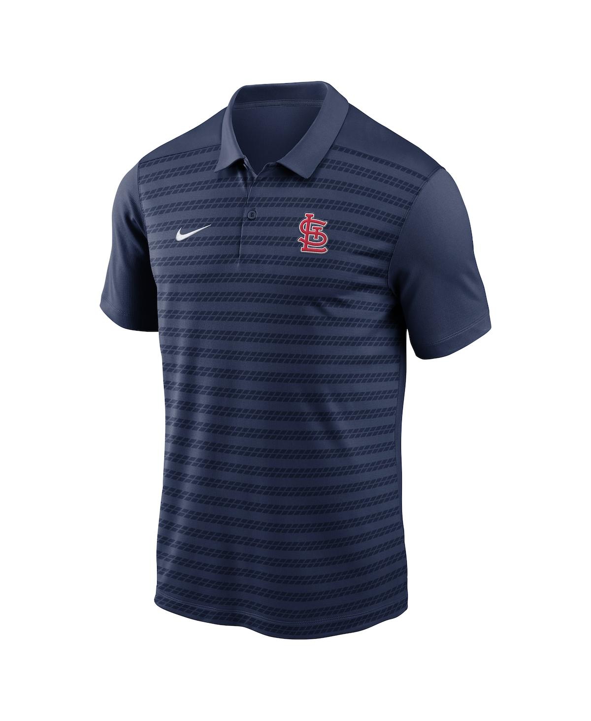 NIKE MEN'S NAVY ST. LOUIS CARDINALS AUTHENTIC COLLECTION VICTORY PERFORMANCE POLO SHIRT 