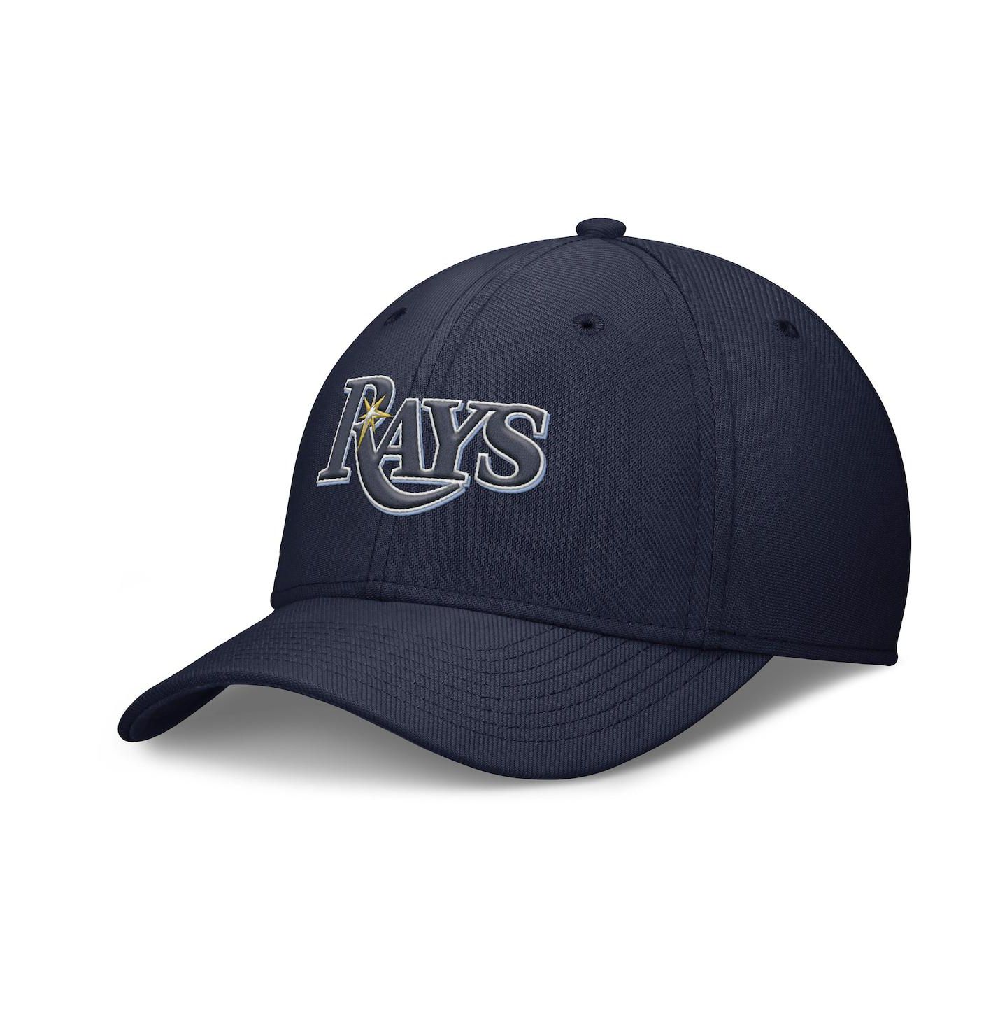 Мужская кепка Nike Navy Tampa Bay Rays Rise Performance Flex Hat — фото 1