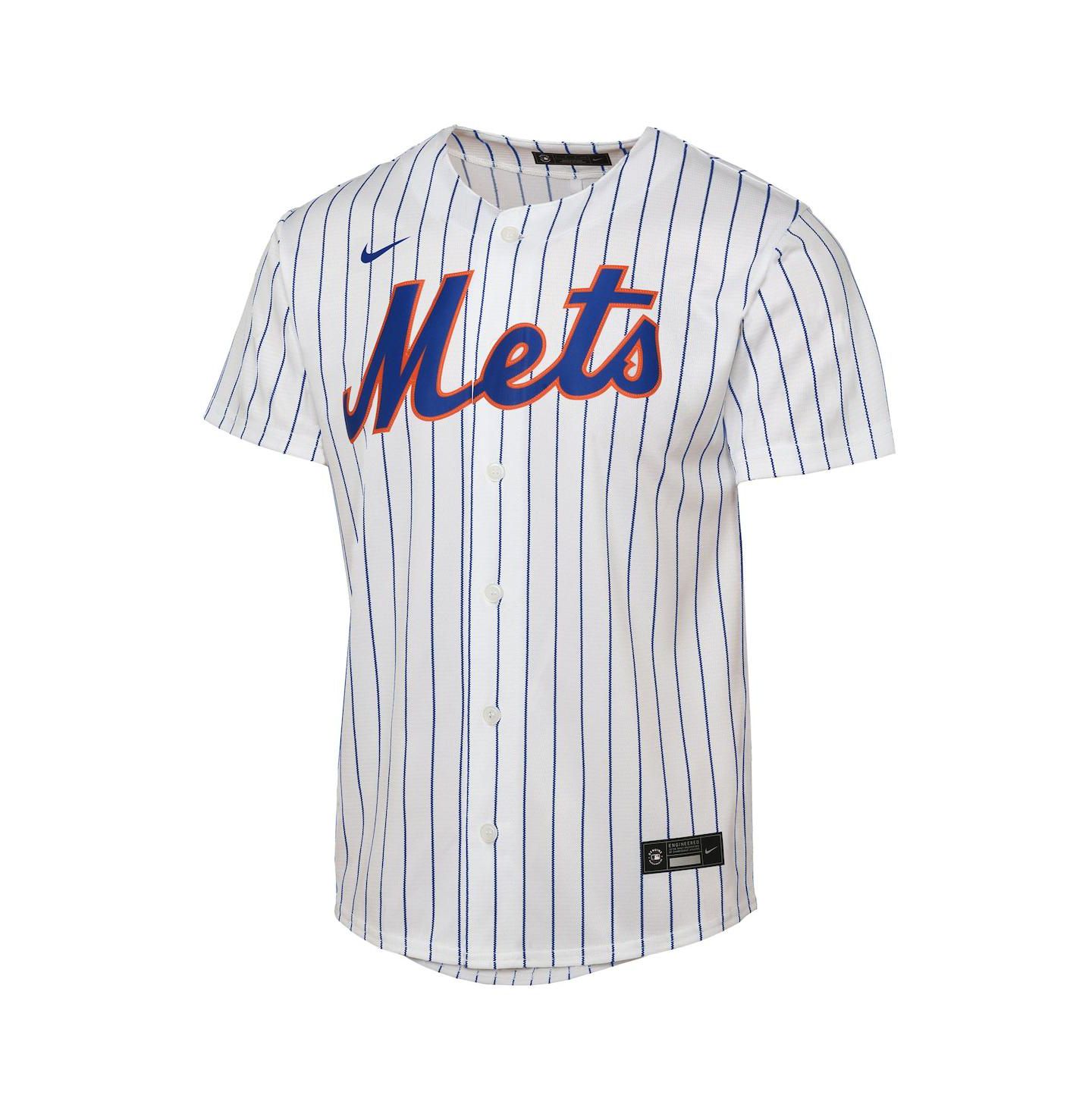 Детское джерси Nike Francisco Lindor New York Mets Home Replica Player, White — фото 2