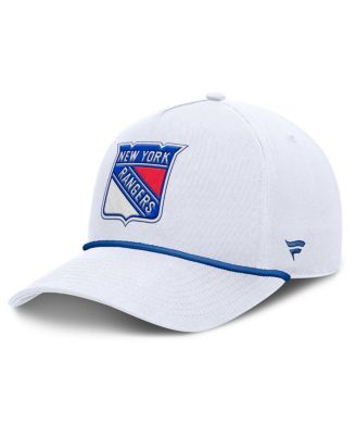 Fanatics - Men's White New York Rangers Rope A-Frame Adjustable Hat