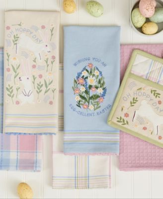 Oh Hoppy Day Potholder Dishtowel, Set of 2