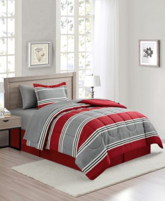 Aiden Striped 8-Pc. Comforter Sets, Exclusively at Macy's