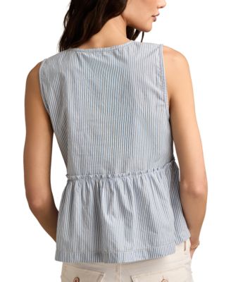 Женская хлопковая ночная сорочка Lucky Brand на бретелях