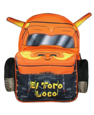 Backpack El Toro Loco Truck Crazy Bull 3D Character School Book Bag