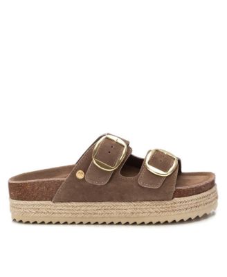Women's Suede Flat Sandals By XTI
