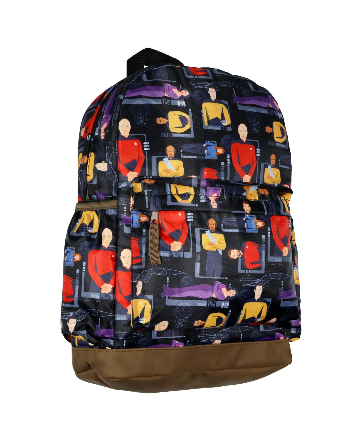 Backpack Tng Picard Deanna Troi Enterprise Character All-Over Print School Book Bag