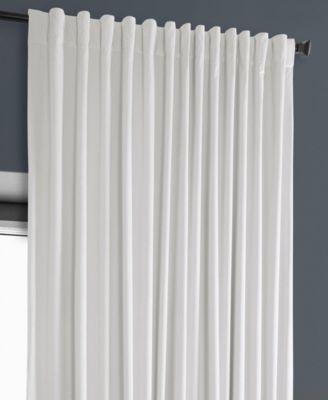 Extra Wide Heritage Plush Velvet Room Darkening Curtain