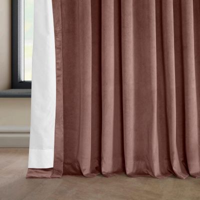 Extra Wide Heritage Plush Velvet Room Darkening Curtain