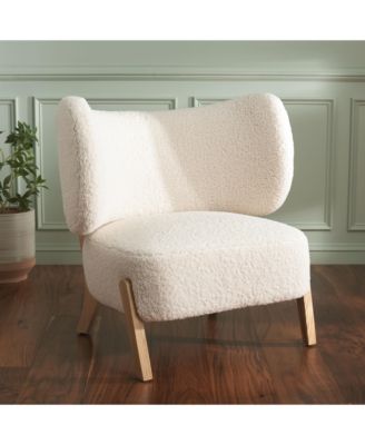  Single Piece  Wood & Upholstered  Accent Chair