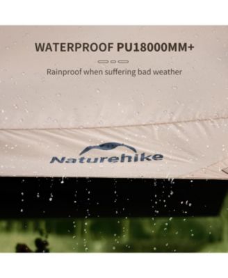 Camping Tent Tarp with Poles, Waterproof PU 18000mm+, Anti-UV UPF2000+ Camping Sun Shelter Rain Fly, Camping Tent Canopy