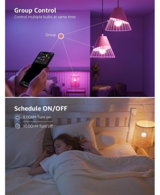 AI Smart LED Light Bulbs with App Control, Music Sync, WiFi & Bluetooth – Light Bulbs