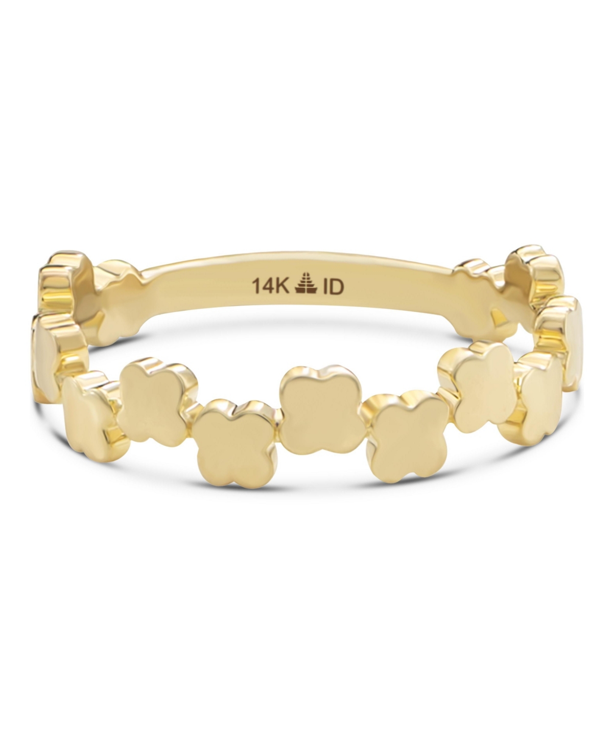 Clover Ring in 14K Gold, Size 5, approx. 2.3 grams - Gold